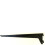 Single Slot Black Bracket 20cm 1