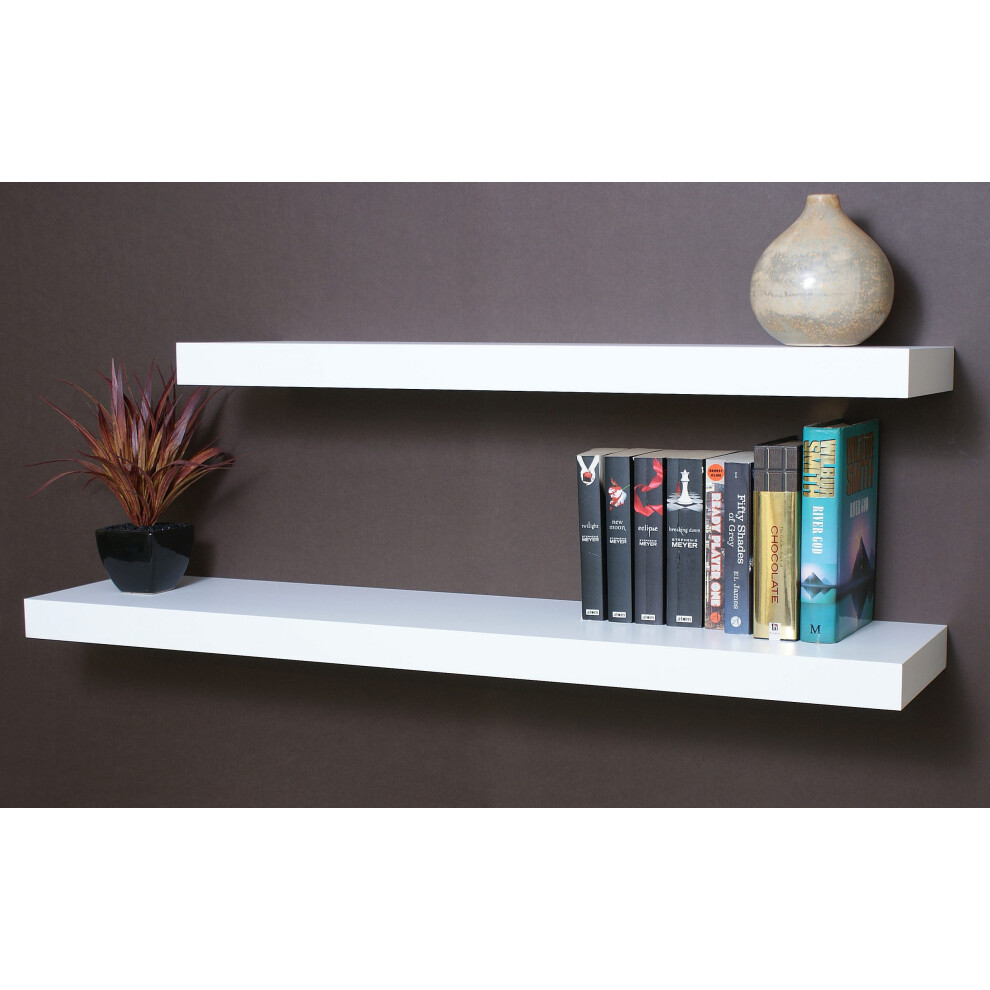 Floating Shelves 115 & 90X25x5cm Double Deal 5060846246616