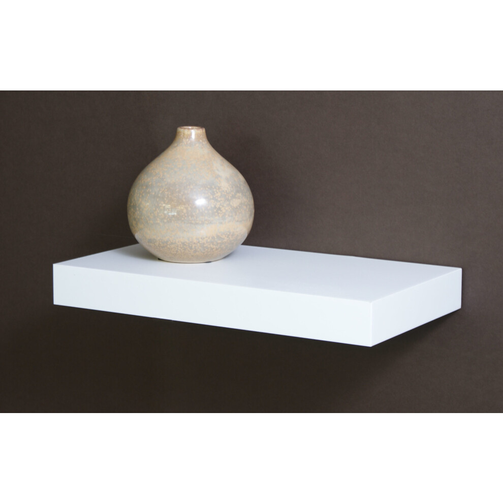 Floating Shelf Kit | Gloss White | 44.5X25x5cm 5060846247408