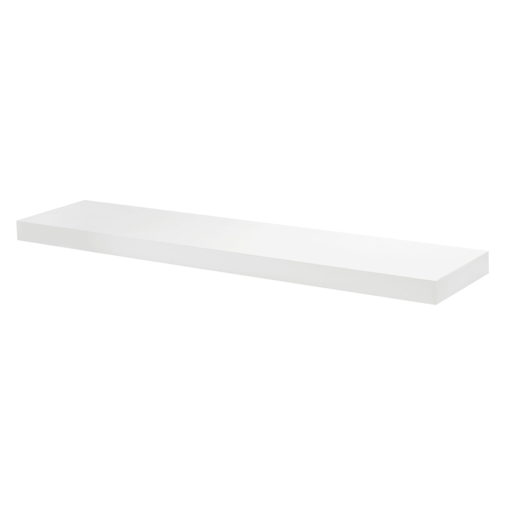 Mastershelf Floating Shelf Kit Xl | Satin | 180X25x5cm White