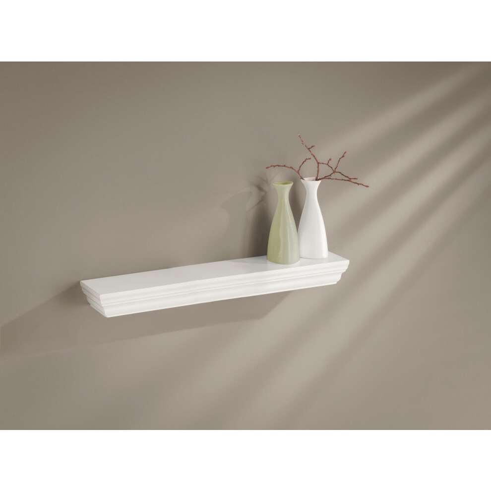 Profile Floating Shelf 90X20x4.5cm White 5060846247330