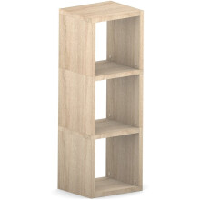 Cube Storage Triple Oak