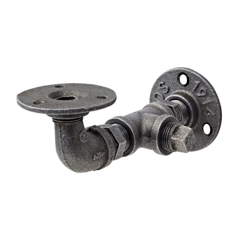 VERY THICK AND STURDY PIPE Metal Shelf Bracket -170x95mm  (PAIR)