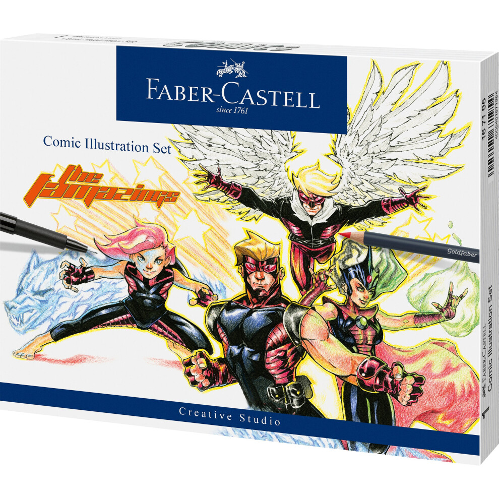 Faber-Castell Pitt Artist Pen, Multicoloured, 15 Pieces