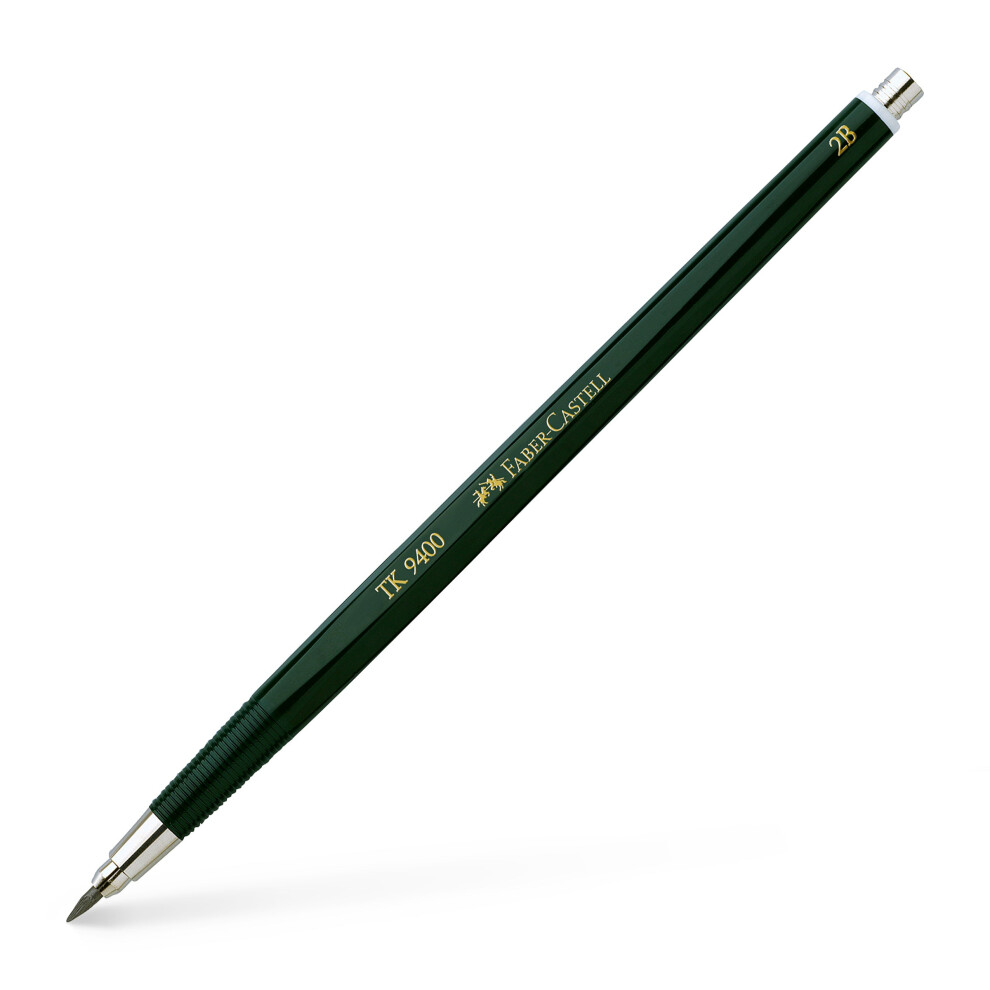 Faber-Castell Art & Graphic Tk 9400 Clutch Pencil, Black, 2B, For Art, Craft, Drawing, Sketching, Home, School, University, Colouring