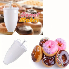 Doughnut Maker Plastic Donut Batter Mould Making Dispenser, Pancake Making Tools for Kitchen Baking, Donut Cookies Tools, Doughnut Maker Portable