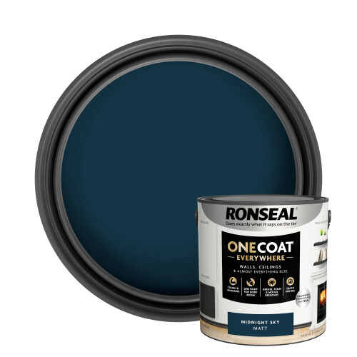 Ronseal (Midnight Sky) Ronseal One Coat Everywhere Matt Paint 2.5L