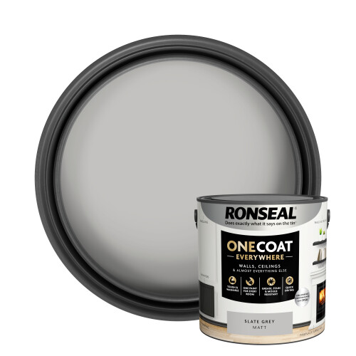 Ronseal (Slate Grey) Ronseal One Coat Everywhere Matt Paint 2.5L