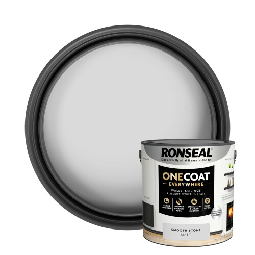 Ronseal (Smooth Stone) Ronseal One Coat Everywhere Matt Paint 2.5L 1