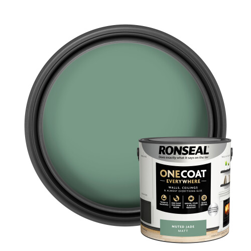 Ronseal (Muted Jade) Ronseal One Coat Everywhere Matt Paint 2.5L