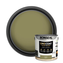 (Olive ) Ronseal One Coat Everywhere Matt Paint 2.5L