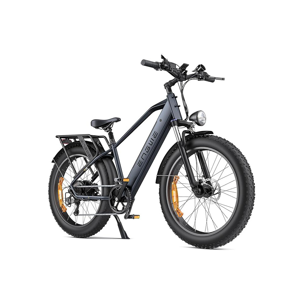 ENGWE E26 High-Step Electric Bike 26" Fat Tire Mountain Ebike (Grey)