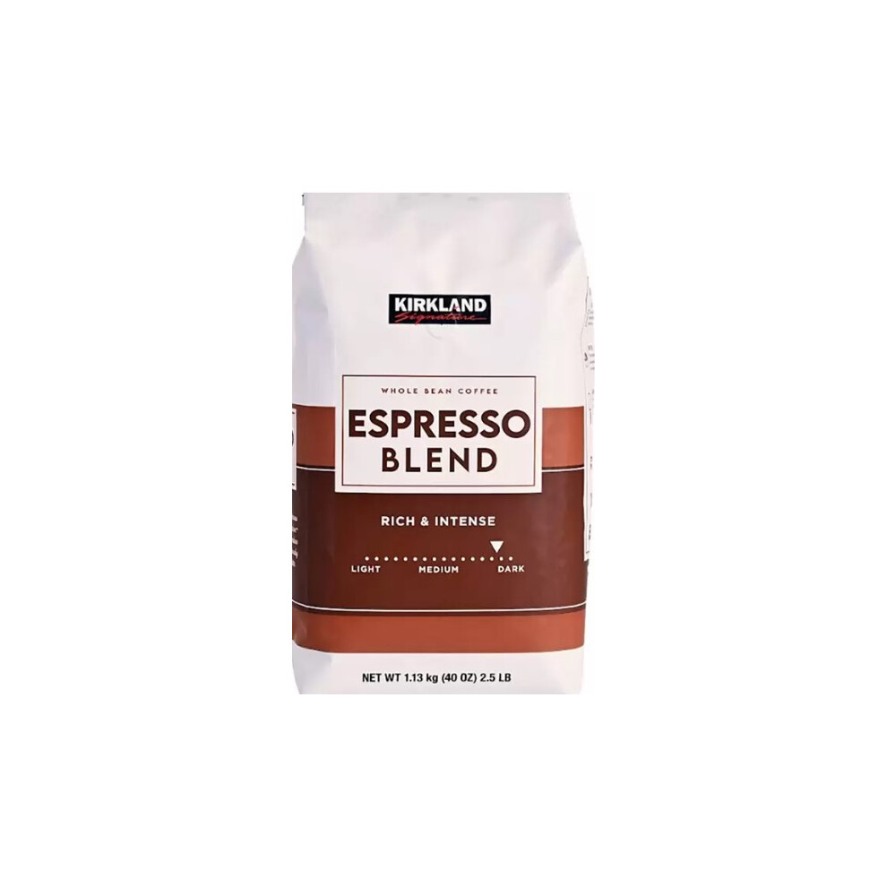 Kirkland Signature Whole Bean Coffee Espresso Blend, 1.13kg