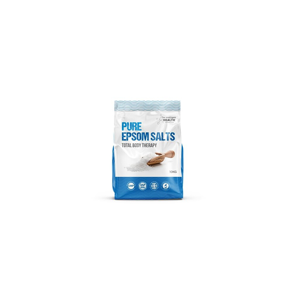The Intelligent Health Pure Epsom Salts | Magnesium Sulphate Bath Salt (10 Kg Bucket)