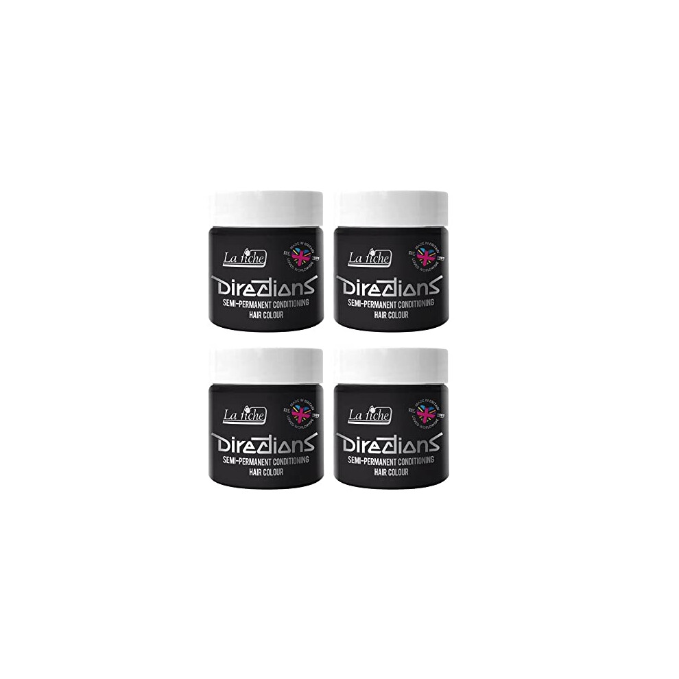 La Riche 4X Directions Semi-Permanent Hair Color 100Ml Tub - Ebony