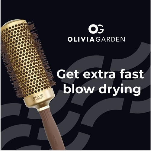 Olivia Garden Blowout Speed Or et Marron 55 mm 2