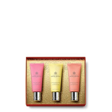 Floral and Spicy Hand Care Set by Molton Brown for Unisex - 3 Pc 1.3oz Fiery Pink Pepper Hand Cream 1.3oz Orange and Bergamot Hand Cream 1.3oz