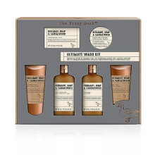 The Fuzzy Duck Bergamot, Hemp & Sandalwood Men's Luxury Shower & Prep Gift Set (Pack of 1) - Vegan Friendly