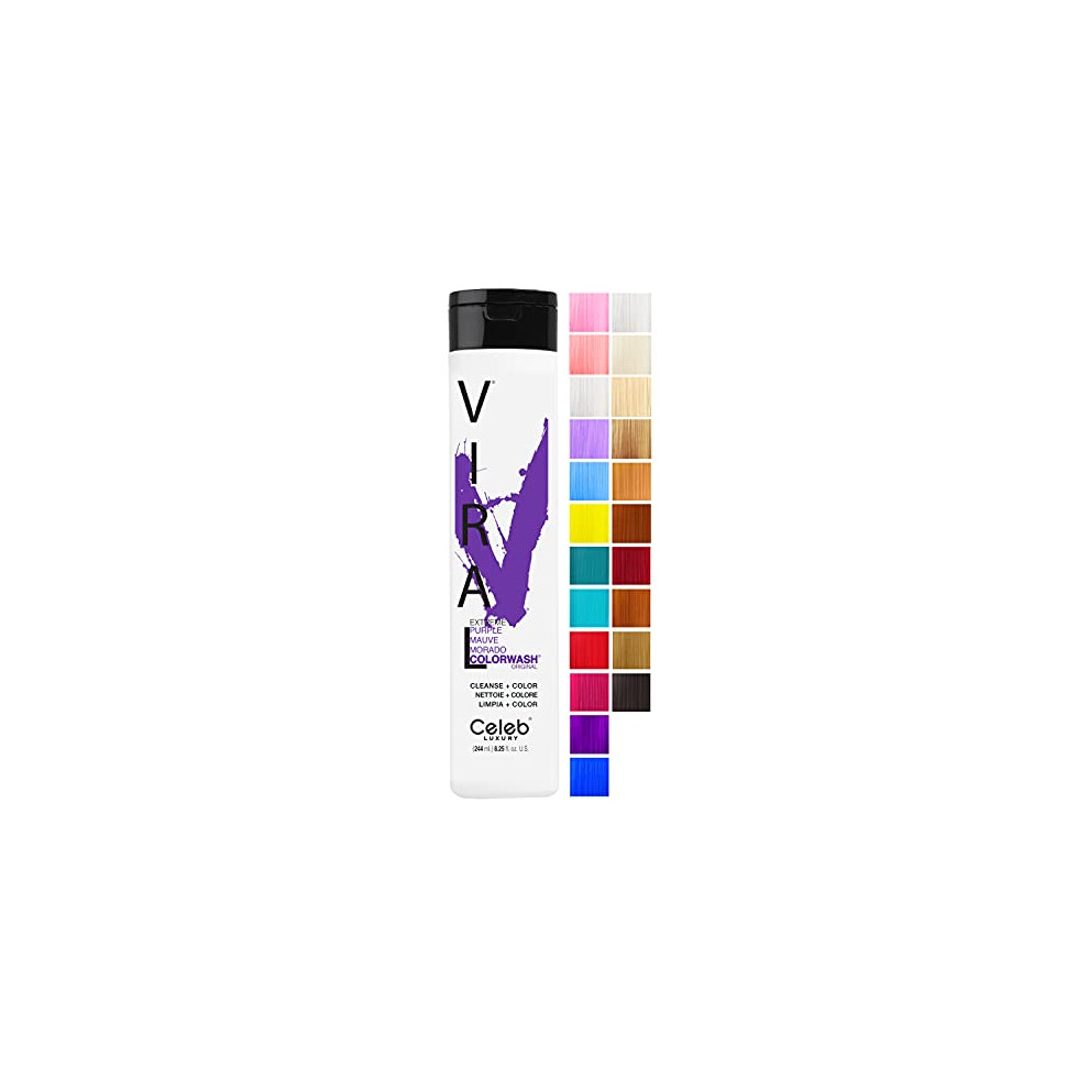 Celeb Luxury Viral Extreme Purple Color Wash 8.25 Fl. Oz. (244Ml) By Gem Lites
