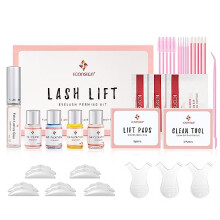 Lash Lifting Kit Eyelash Perm Kit Upgraded Version Lash Curling, Effective Economical Lash Lifting with Whole Tools, Semi-Permanent Curling Perming