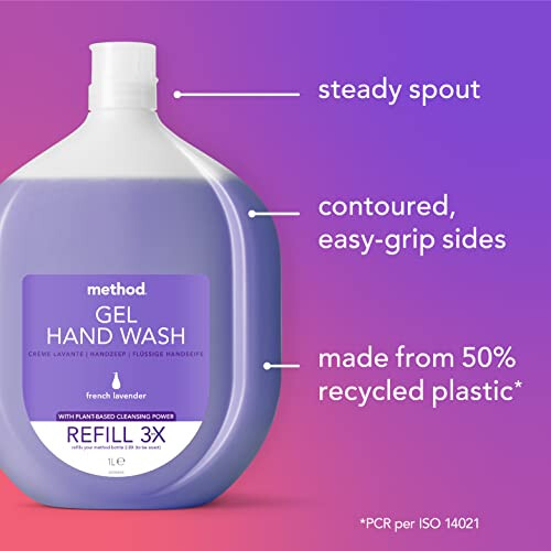 Method Hand Wash Refill, Lavender 1L 1
