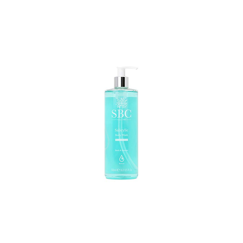 Sbc Skincare Salicylic Body Wash - 500Ml | Cleansing Shower Gel For Oily Skin | Vegan Friendly Body Wash For Men And Women | Salicylic Acid Shower Gel