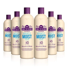 Miracle Moist Shampoo 6 x 500 ml- Pack of 6 with Macadamia Nut oil