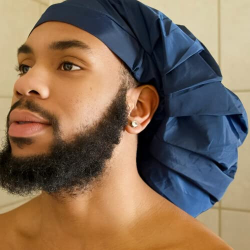 TTAT Cappello da Doccia Jumbo per Uomini e Donne con Afro, Dreadlocks, Treccine, Capelli Ricci 1