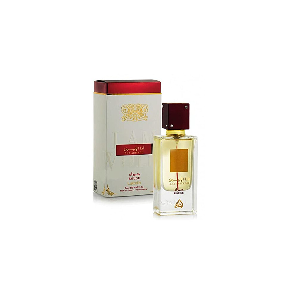 Tawakkal Perfumes Ana Abiyedh Rouge Eau De Parfum 60Ml Unisex Amber, Saffron And Ambergris,Amber, Almonds, Animalic, Warm Spicy, Woody