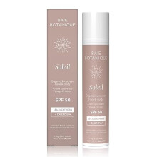 Soleil - Organic Mineral Non Toxic Sunscreen for Face and Body SPF 50 - Sea Buckthorn & Calendula - Natural - Vegan - No White Cast - Chemical Filter