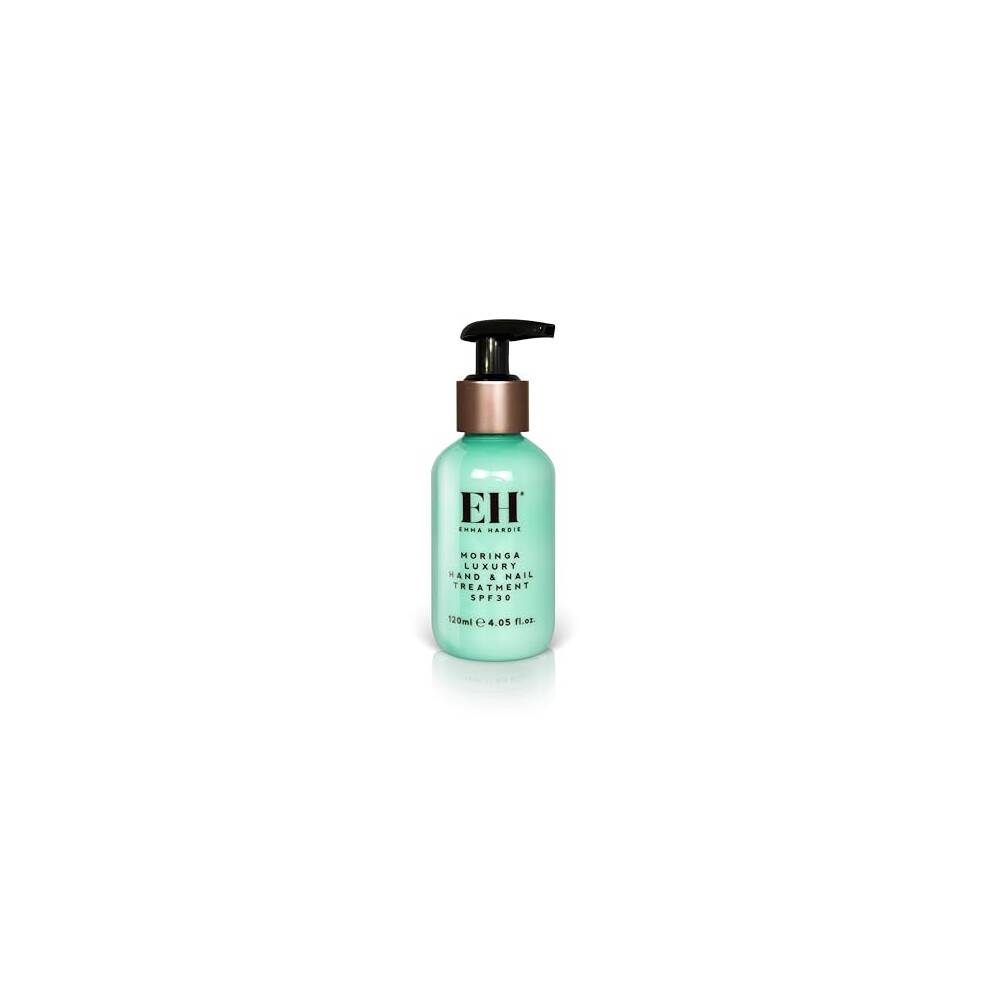 Emma Hardie 120ml Moringa Luxury Hand & Nail Treatment | SPF 30 UVA & UVB Sun Protection, Helps Protect from Sun Damage, Hydrate, Soothe & Condition Skin, Vegan & Cruelty Free - Image 4