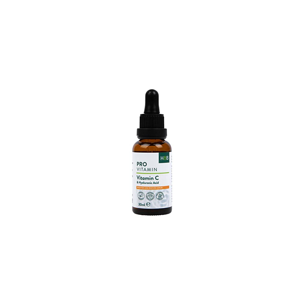 Holland & Barrett Vitamin C + Hyaluronic Acid Serum 30Ml - 019465 - Hydrating Brightening Facial Serum