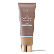 Body Base Instant Tan from Sculpted by Aimee 100ml - Water-Resistant, Hydrating, Luminous Lotion with SPF30 for an Instant Natural Tan (Light Matte)