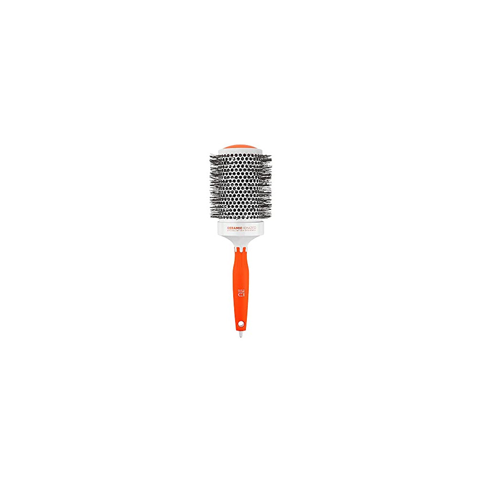 Tb Tools For Beauty Orange T4b Ilu Embrace Your Inner Professional Colourful Large Round Styling Hairbrush For Professional Hairdressers, All Hair Types And Lengths 65 Mm