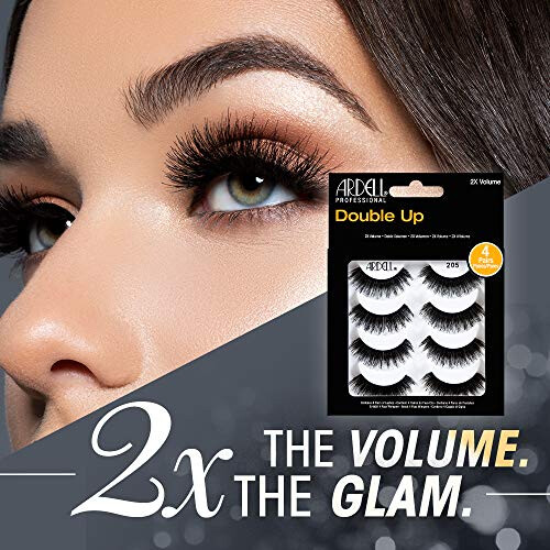 Ardell Ardeall False Genele 4 Pack Double Up 205 1 Pack (4 perechi pe pachet) 1