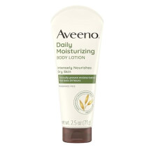 Aveeno Daily Moisturizing Body Lotion, joka sisδltδδ rauhoittavaa kauraa ja runsaita pehmittimiδ ravitsemaan kuivaa ihoa, hajusteeton 2,5 fl. oz