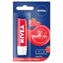 Lip Care 4.8 g Strawberry Nourishing Mineral Oil Free Tinted All-Day Nourishing Moisture Enriched with Strawberry Extract, Shea Butter and Jojoba Oil