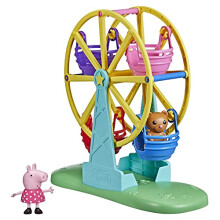 Aventuras de Peppa Pig, juego de mesa de la rueda de la fortuna figura y accesorio para niños a partir de 3 años