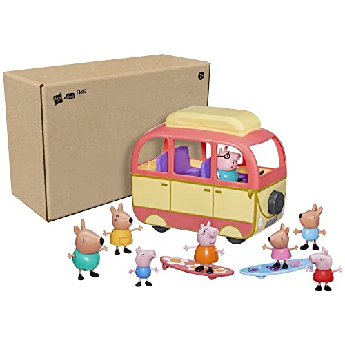 Peppa Pig ? Peppa ep?s??pteta? t? p??s?????? pa????d? Campervan Vehicle st?? ??st?a??a. ?e???a    ??e? 8 f?????e?, 4 a?es????, ??a ?????e? 3 ?a? ??? 1