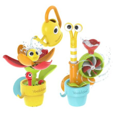 Pop-Up Garden Bath Toy: Pour N Grow Bathtub Fun Bundle - Imaginative Learning Game with Flower & Snail for Kids & Toddlers 18+. No Batteries Needed