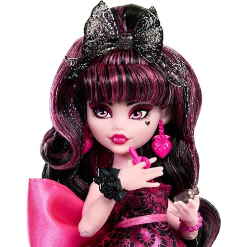 Monster High Κούκλα Monster High Monster Ball, Draculaura σε Εορταστικό Φόρεμα με Αξεσουάρ 1