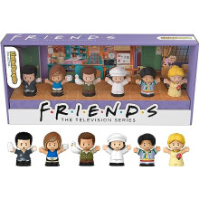 Little People Collector Friends TV Series Special Edition Figure Set for Adults & Fans, 6 Characters in a Display Gift Package, HPH05