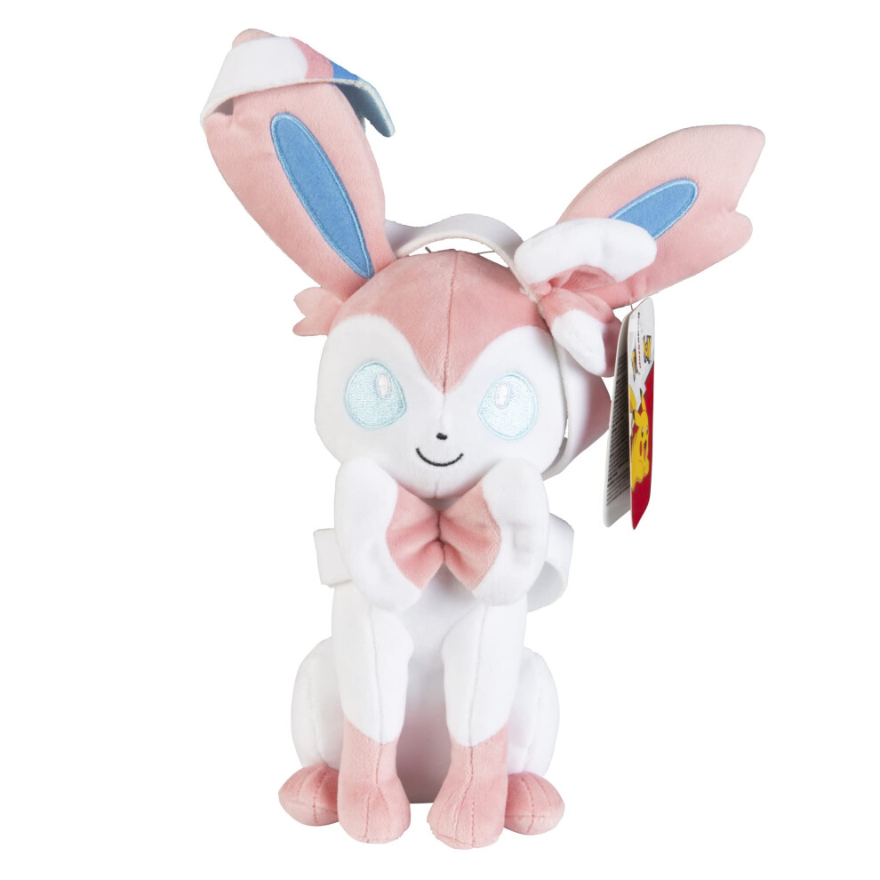 PKW2375 Sylveon Plush-8-Inch PokÃ©mon Plush-Authentic Details-Toys for Kids