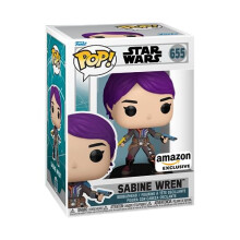 Funko Pop! Star Wars Ahsoka TV: Sabine Wren Glow-in-the-Dark - Amazon Exclusive Collectible Vinyl Figure