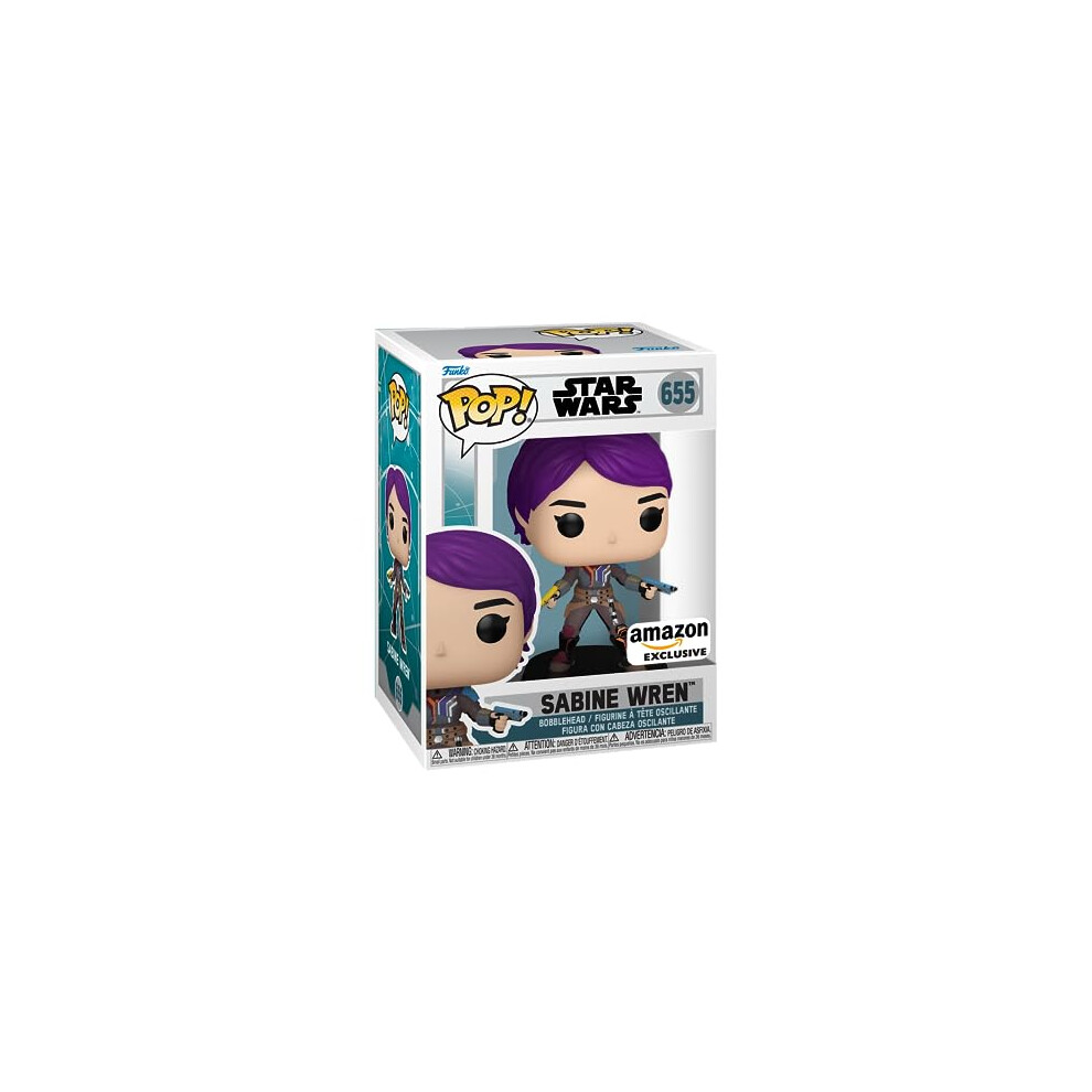 POP! Star Wars: Ahsoka TV - Sabine Wren - Glow In the Dark - Star Wars Ahsoka - Amazon Exclusive - Collectable Vinyl Figure - Gift Idea - Official