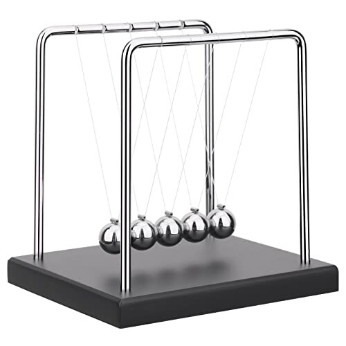 QLKUNLA Pendolo di Newton Gadget Scientifico per Ufficio e Casa