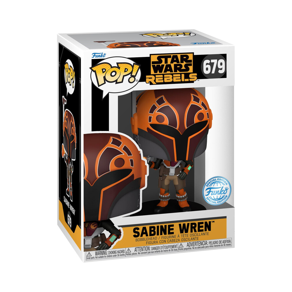 POP! Star Wars: Rebels - Sabine - (Metallic) - Amazon Exclusive - Collectable Vinyl Figure - Gift Idea - Official Merchandise - Toys for Kids & Adults