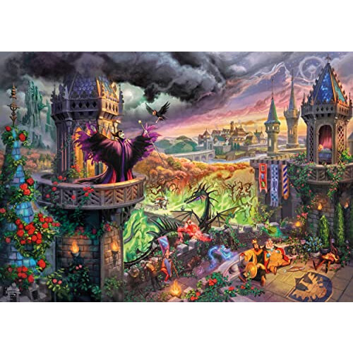 Puzzle 1000 pezzi: Thomas Kinkade: Malefica, Disney 1