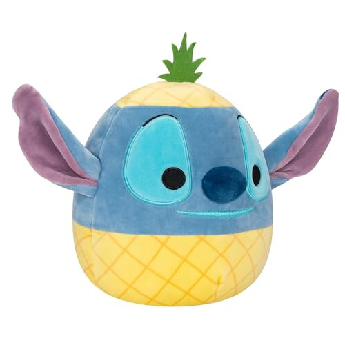 Squishmallows SQK1955 8-Inch Stitch in a Pineapple,Blue 1