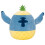 Squishmallows SQK1955 8-Inch Stitch in a Pineapple,Blue 4